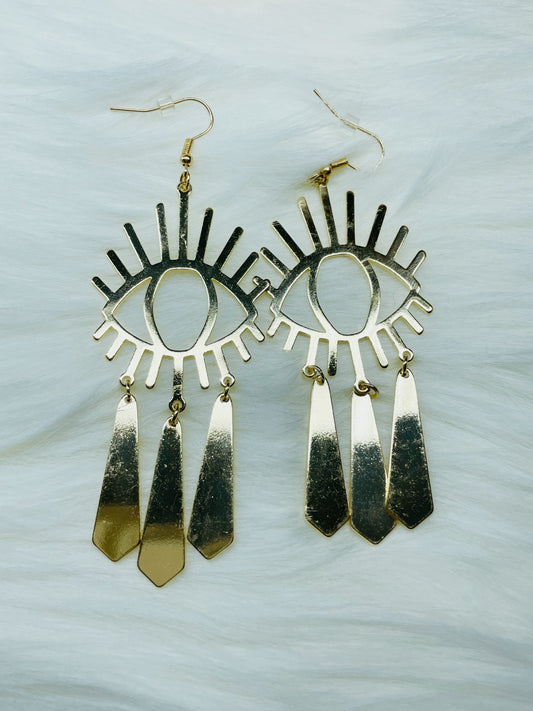 Third Eye Chandelier Earrings