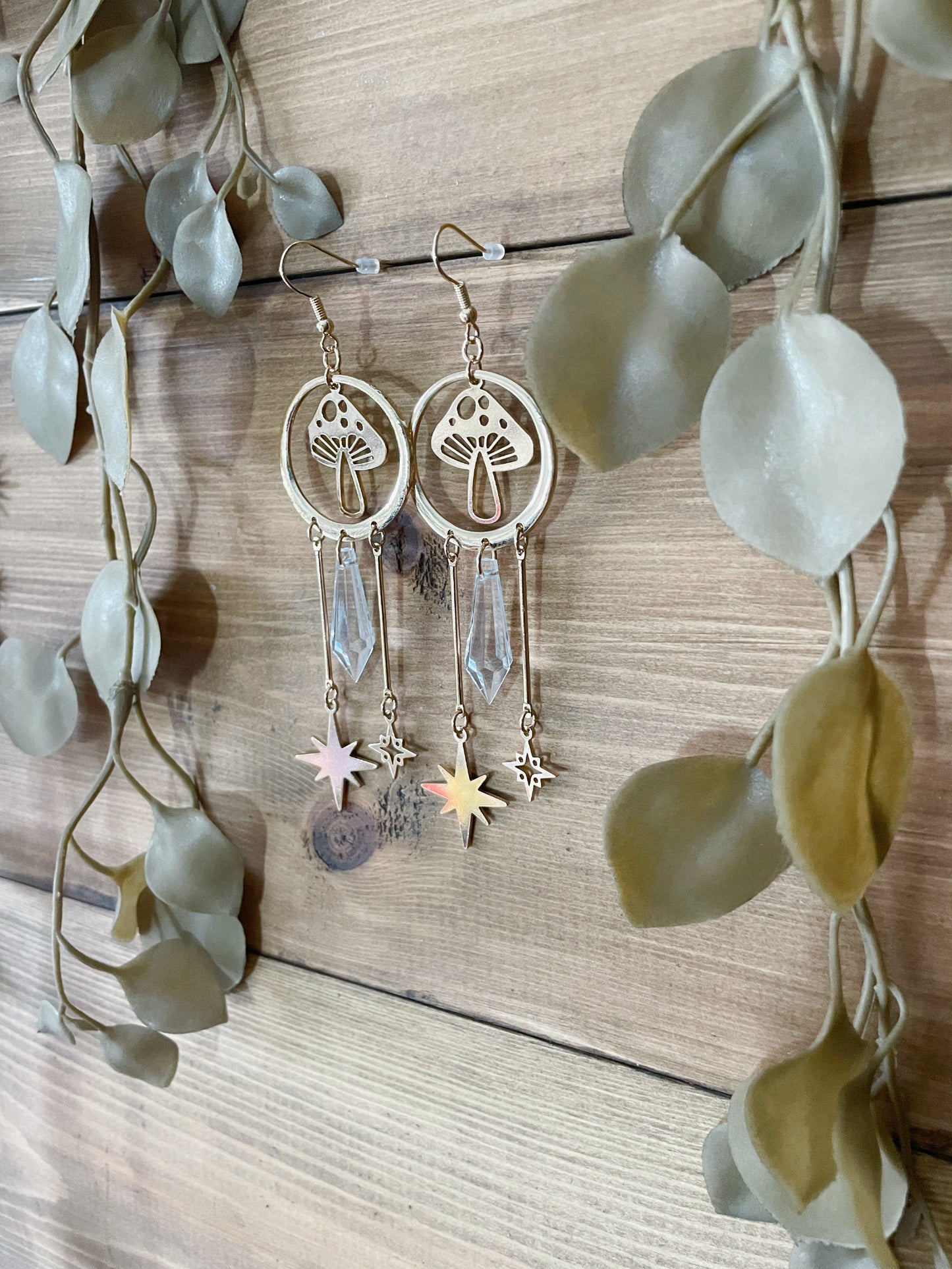 Mushroom Chandelier Earrings