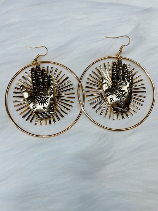Palmistry Starburst Earrings