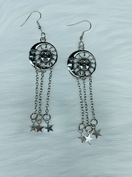 Silver Dream Catcher Earrings